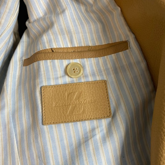 Zegna Leather Men Jacket - S54 XL - Picture 5 of 6